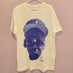 NIKE AIR JORDAN BIG FACE PRINT CREW T SHIRTS WHITE (IF2950 121) XL